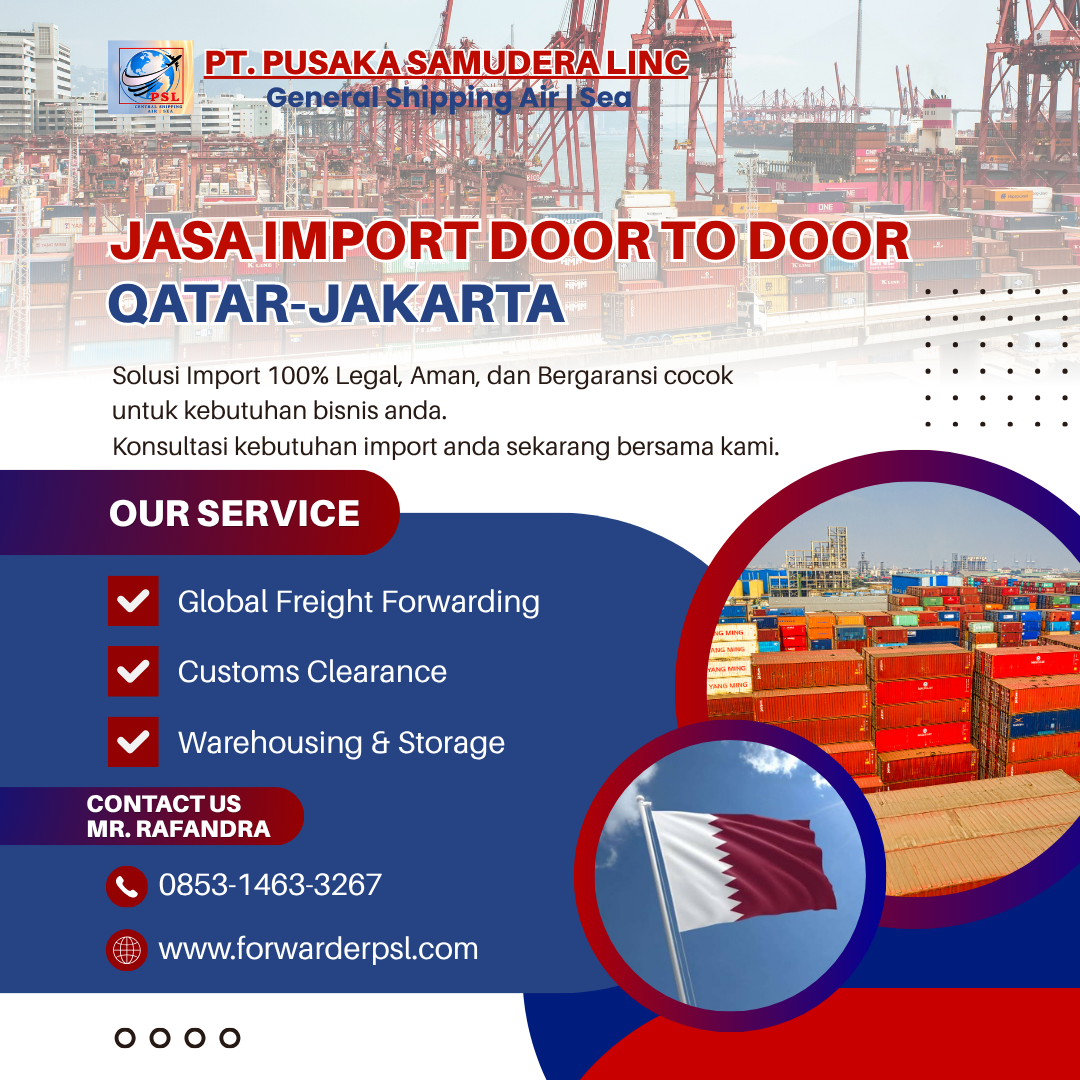 Jasa Import Door To Door Qatar-Jakarta